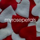 Petals - 1000 Heart Wedding Silk Rose Flower Petals Wedding Favors - Ivory & Burgundy
