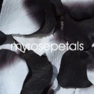 Petals - 200 Wedding Silk Rose Flower Petals Wedding Favors - Black & White/Black