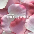Petals - 200 Wedding Silk Rose Flower Petals Wedding Favors - Dusty Rose & White/Pink