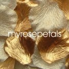 Petals - 200 Wedding Silk Rose Flower Petals Wedding Favors - Gold & Woven Gold