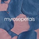 Petals - 200 Wedding Silk Rose Flower Petals Wedding Favors - Periwinkle & Dusty Rose
