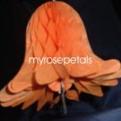 Honeycomb Bells - Bridal/Wedding/Anniversary Decor - 3" (6 count) - Orange