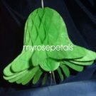 Honeycomb Bells - Bridal/Wedding/Anniversary Decor - 7" (3 count) - Green