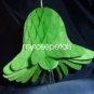 Honeycomb Bells - Bridal/Wedding/Anniversary Decor - 7" (3 count) - Green