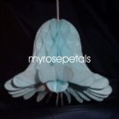 Honeycomb Bells - Bridal/Wedding/Anniversary Decor - 9" (2 count) - Blue