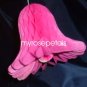Honeycomb Bells - Bridal/Wedding/Anniversary Decor - 9" (2 count) - Hot Pink