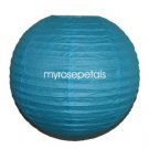 Party Paper Lantern-Round 12"-Luau Supplies- Oriental/Chinese Lamps - Aqua