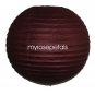 Party Paper Lantern-Round 12"-Luau Supplies- Oriental/Chinese Lamps - Burgundy