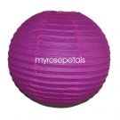 Party Paper Lantern-Round 12"-Luau Supplies- Oriental/Chinese Lamps - Hot Pink