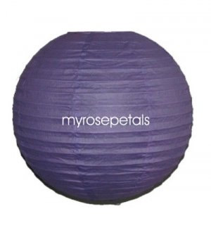 Party Paper Lantern-Round 12"-Luau Supplies- Oriental/Chinese Lamps - Lavender