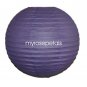 Party Paper Lantern-Round 12"-Luau Supplies- Oriental/Chinese Lamps - Lavender
