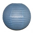 Party Paper Lantern-Round 12"-Luau Supplies- Oriental/Chinese Lamps - Light Blue