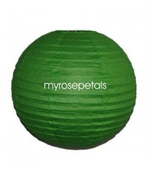 Party Paper Lantern-Round 12"-Luau Supplies- Oriental/Chinese Lamps - Lime Green