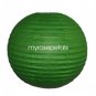 Party Paper Lantern-Round 12"-Luau Supplies- Oriental/Chinese Lamps - Lime Green