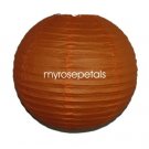 Party Paper Lantern-Round 12"-Luau Supplies- Oriental/Chinese Lamps - Orange