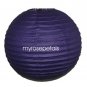 Party Paper Lantern-Round 12"-Luau Supplies- Oriental/Chinese Lamps - Purple