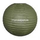 Party Paper Lantern-Round 12"-Luau Supplies- Oriental/Chinese Lamps - Sage