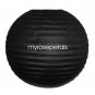 Party Paper Lantern-Round 16"-Luau Supplies- Oriental/Chinese Lamps - Black