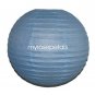 Party Paper Lantern-Round 16"-Luau Supplies- Oriental/Chinese Lamps - Light Blue