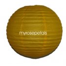 Party Paper Lantern-Round 16"-Luau Supplies- Oriental/Chinese Lamps - Yellow