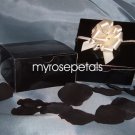 Glossy Favor Boxes - 4"x 4" x 2" Black - (25 pcs) Wedding/Shower/Party Favors