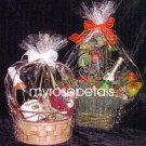 Clear Cello/Cellophane Bags - Basket Bags - 50 Bags FLAT - 11" x 14" Gift Basket Supplies