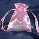 Satin Wedding Favor Bags/Pouches - 3"x4" - Pink (10 Bags)