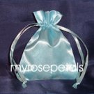 Satin Wedding Favor Bags/Pouches - 4"x6" - Light Blue (10 Bags)