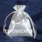 Satin Wedding Favor Bags/Pouches - 4"x6" - White (10 Bags)