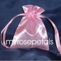 Satin Wedding Favor Bags/Pouches - 4"x6" - Pink (10 Bags)