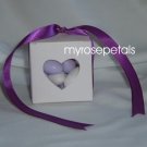 Favor Boxes - Transparent Heart - White - (10 pcs) Wedding/Shower/Party Favors