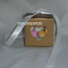 Favor Boxes - Transparent Heart - Gold - (10 pcs) Wedding/Shower/Party Favors
