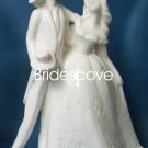 Porcelain Wedding Bride and Groom Cake Topper - Wedding Decoration / Gift - (HS90306)