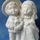 Porcelain Wedding Bride and Groom Cake Topper - Wedding Decoration / Gift - (HS90315)