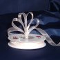 Sheer Organza Ribbon Mono Edge - 3/8" - 25 Yards (75 FT) - Ivory