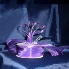 Sheer Organza Ribbon Mono Edge - 3/8" - 25 Yards (75 FT) - Purple