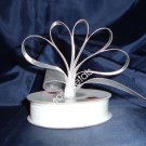 Sheer Organza Ribbon Mono Edge - 5/8" - 25 Yards (75 FT) - White