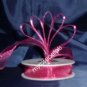 Sheer Organza Ribbon Mono Edge - 5/8" - 25 Yards (75 FT) - Burgundy
