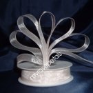 Sheer Organza Ribbon Mono Edge - 5/8" - 25 Yards (75 FT) - Ivory