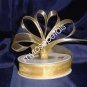 Sheer Organza Ribbon Mono Edge - 5/8" - 25 Yards (75 FT) - Gold