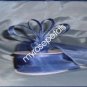 Sheer Organza Ribbon Mono Edge - 5/8" - 25 Yards (75 FT) - Smoked Blue