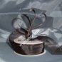 Sheer Organza Ribbon Mono Edge - 7/8" - 25 Yards (75 FT) - Black