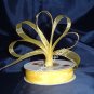 Sheer Organza Ribbon Mono Edge - 7/8" - 25 Yards (75 FT) - Yellow