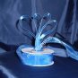 Sheer Organza Ribbon Mono Edge - 7/8" - 25 Yards (75 FT) - Royal Blue