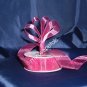 Sheer Organza Ribbon Mono Edge - 7/8" - 25 Yards (75 FT) - Burgundy