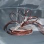 Sheer Organza Ribbon Mono Edge - 7/8" - 25 Yards (75 FT) - Brown