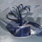 Sheer Organza Ribbon Mono Edge - 1.5" - 25 Yards (75 FT) - Navy Blue