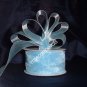 Sheer Organza Ribbon Mono Edge - 1.5" - 25 Yards (75 FT) - Baby Blue