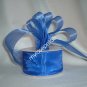 Sheer Organza Ribbon Mono Edge - 1.5" - 25 Yards (75 FT) - Royal Blue