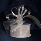 Sheer Organza Ribbon Mono Edge - 1.5" - 25 Yards (75 FT) - Ivory